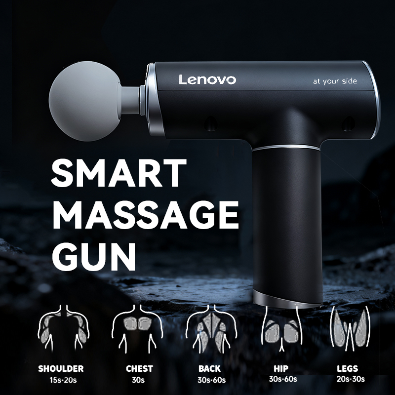 Vibration Massage Gun - ปืนนวดกล้ามเนื้อ Lenovo รุ่น N2 นวดลึก บรรเทาอาการปวดกล้ามเนื้อ