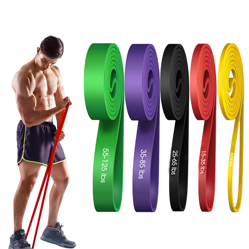 Yoga Fitness Resistance Band - 5-Pack ความต้านทานชุด TPE ฟิตเนสโยคะยืดวง Unisex GYM