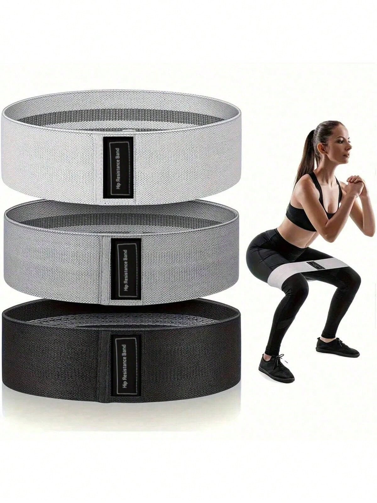 Yoga Fitness Resistance Band - ยางยืดออกกำลังกายแบบพื้นฐานสำหรับบริหารสะโพก บั้นท้าย ต้นขา - ยางยืดวงกลมสำหรับออกกำลังกาย ยืดกล้ามเนื้อ