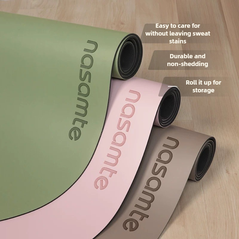 Yoga Fitness Studio - เสื่อโยคะกันลื่นยางสีบริสุทธิ์ - อุปกรณ์สตูดิโอระดับมืออาชีพสำหรับผู้หญิงฟิตเนส, พิลาทิสเสื่อออกกำลังกายหนา 요가매트
