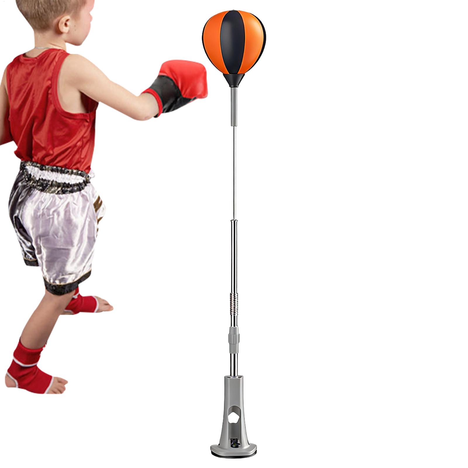 Boxing Punching Bag - กระสอบทรายตั้งพื้น, กระสอบทรายพร้อมขาตั้ง, เป้าซ้อมมวยแบบตั้งตรง อุปกรณ์ฝึกซ้อมออกกำลังกาย ฐานดูดติดพื้น ปรับความสูงได้