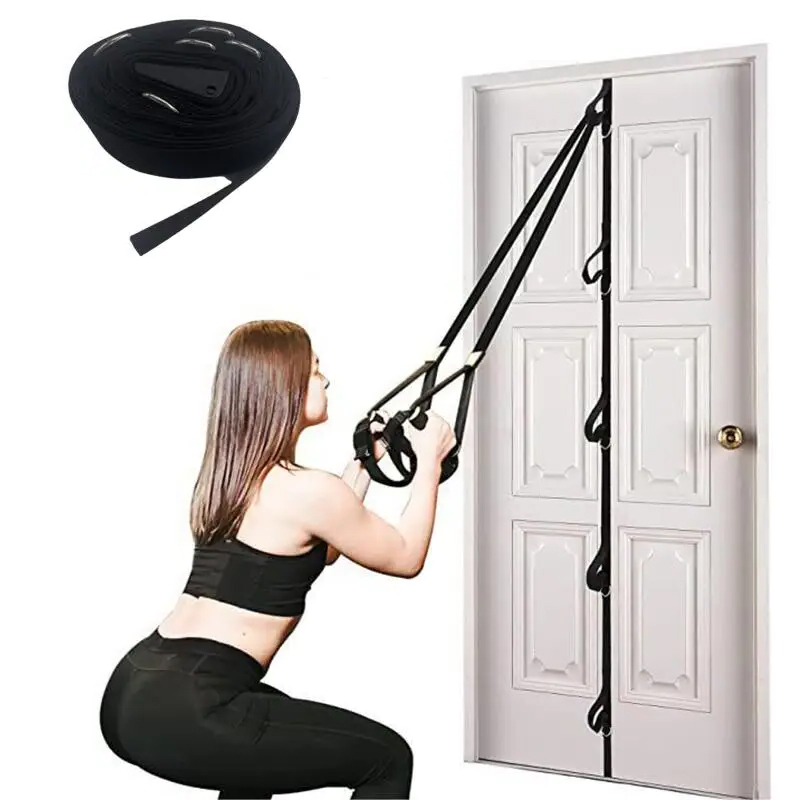 Suspension Trainer Trx - อัพเกรดสายรัดสมอประตูสําหรับแถบต้านทานการออกกําลังกาย Anchor GYM สิ่งที่แนบมาสําหรับออกกําลังกายที่บ้านแบบพกพาวงประตูความต้านทาน