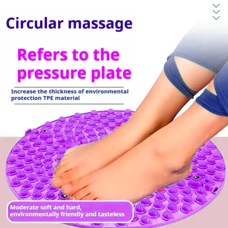Yoga Of Fitness Mat - นวดเท้า Acupressure MAT ผ่อนคลายกล้ามเนื้อฝังเข็มพิลาทิสฟิตเนสโยคะอุปกรณ์เสริมการฝึกอบรมเท้ารอบเสื่อออกกําลังกาย