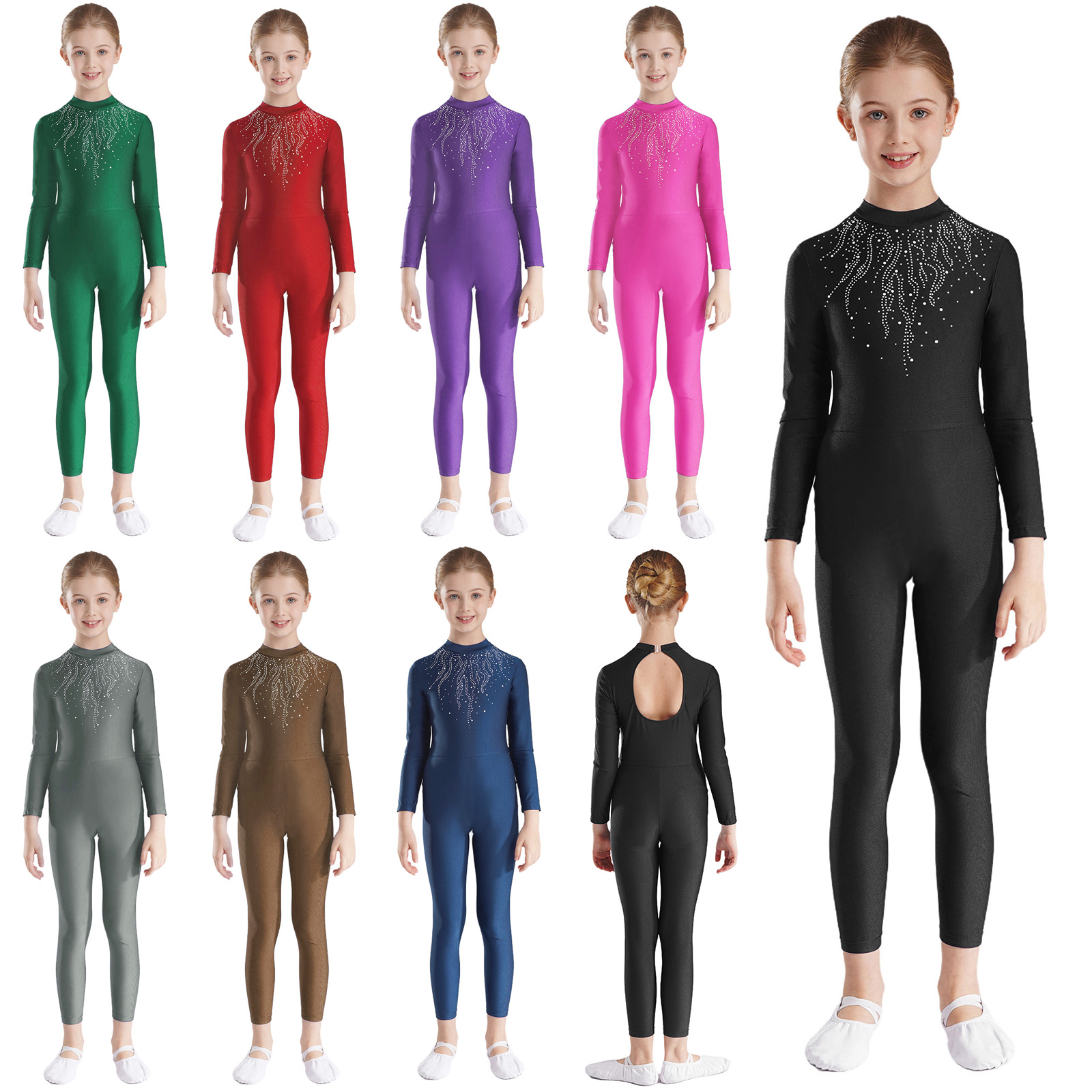 เด็กสาวยิมนาสติกเต้นรํา Leotar - Yoga Fitness Model บทวิจารณ์และราคา