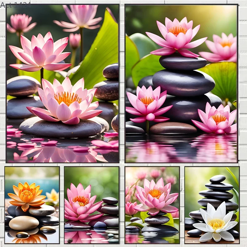 ภาพพิมพ์บนผ้าใบลายซากุระ ลิลลี - Yoga Fitness Studio บทวิจารณ์และราคา