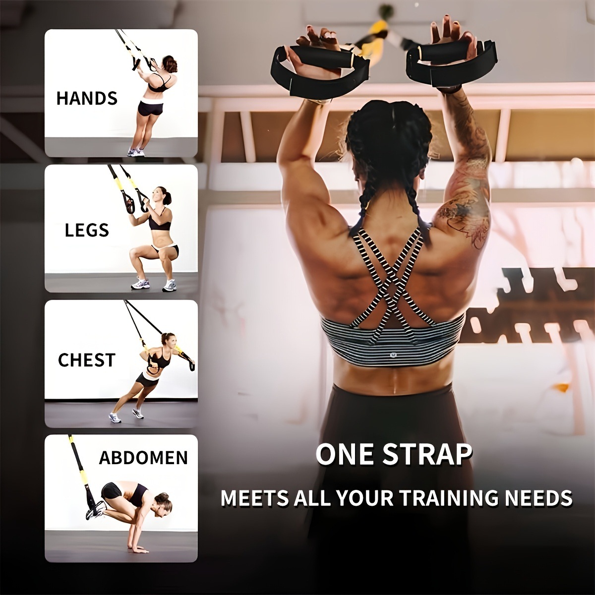 สายรัดฝึกซ้อมแบบปรับได้สำหรับก - Suspension Trainer Trx บทวิจารณ์และราคา