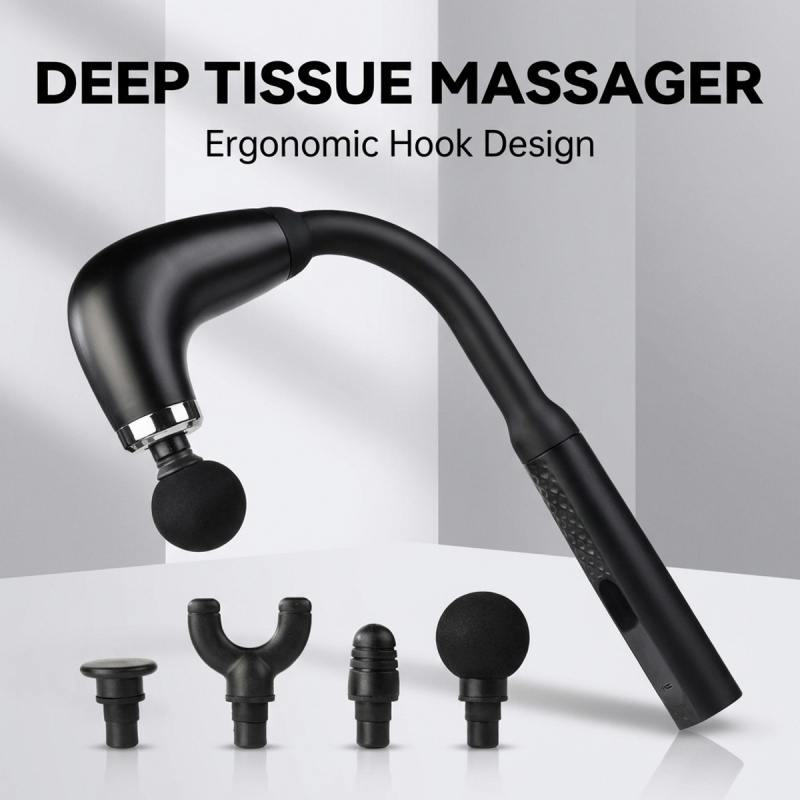 ปืนนวดกล้ามเนื้อไฟฟ้า 4 หัว นว - Vibration Massage Gun บทวิจารณ์และราคา