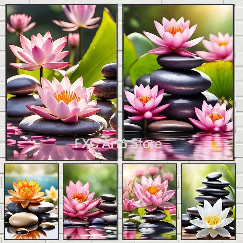 ภาพพิมพ์บนผ้าใบลายดอกซากุระ ดอ - Yoga Fitness Studio บทวิจารณ์และราคา