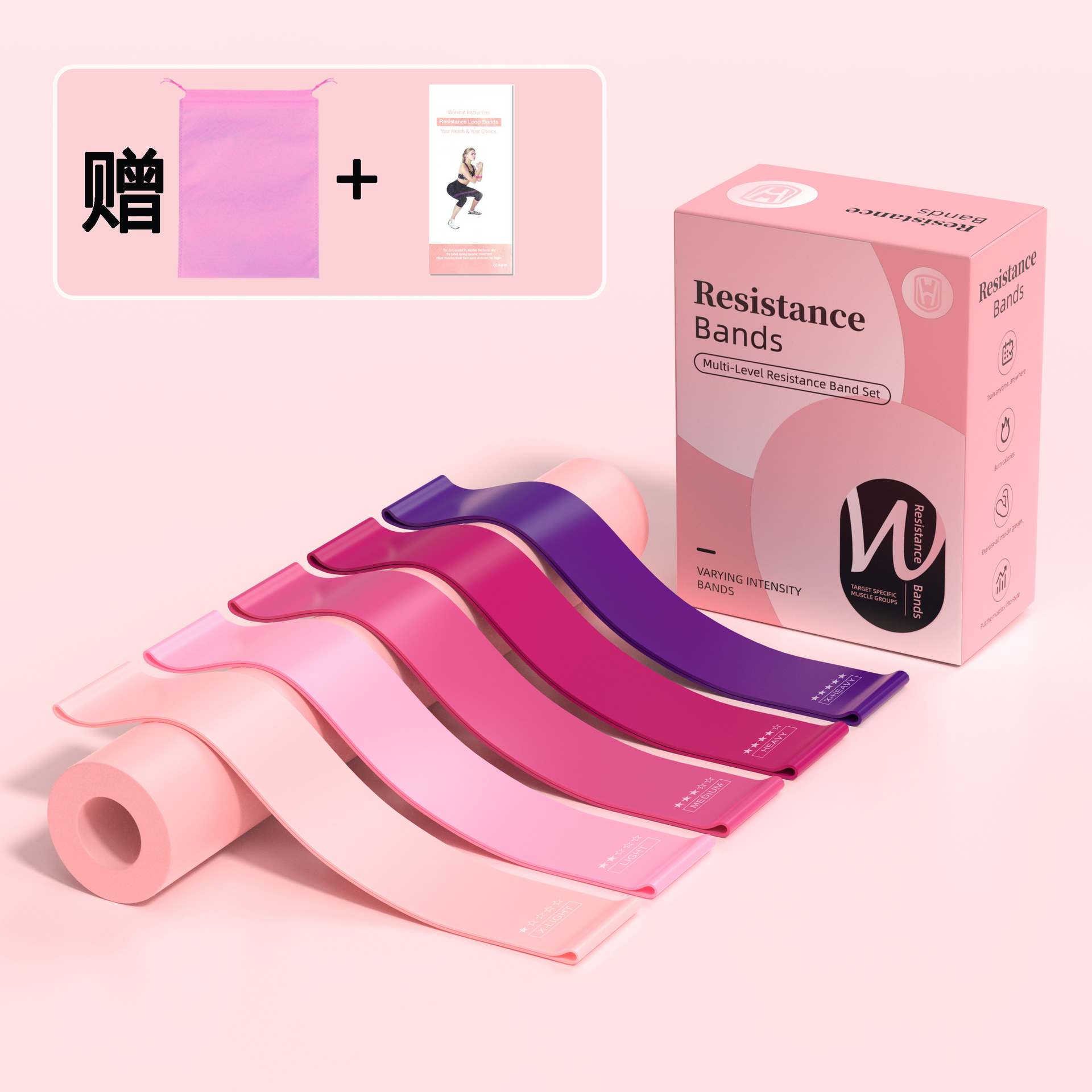 ชุดยางยืดออกกำลังกาย 5 ชิ้น พร - Yoga Fitness Resistance Band บทวิจารณ์และราคา