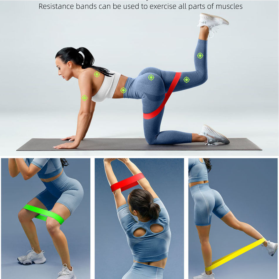 ชุดยางยืดออกกำลังกาย 5 ชิ้น พร - Yoga Fitness Resistance Band บทวิจารณ์และราคา