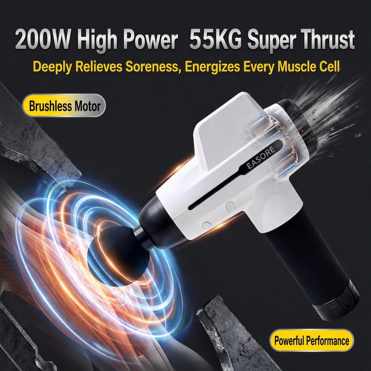 ปืนนวดกล้ามเนื้อระดับมืออาชีพ  - Vibration Massage Gun บทวิจารณ์และราคา