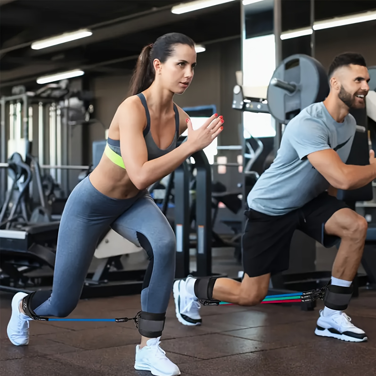 สายรัดข้อเท้าแบบมีแรงต้าน 5 ชิ - Yoga Fitness Resistance Band บทวิจารณ์และราคา