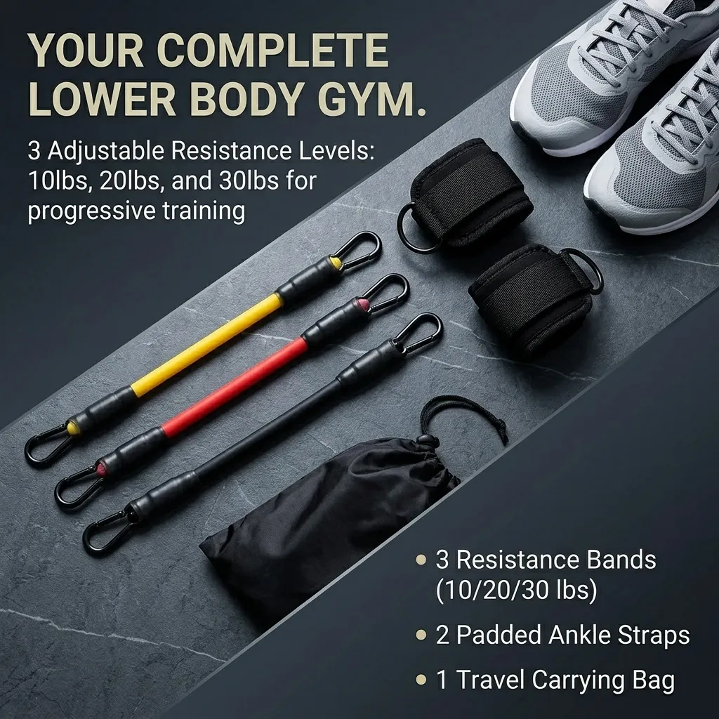 สายรัดข้อเท้าแบบมีแรงต้าน 5 ชิ - Yoga Fitness Resistance Band บทวิจารณ์และราคา