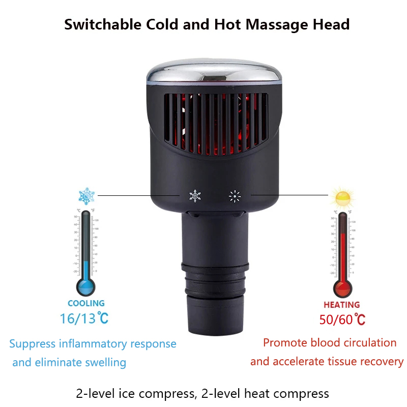 หัวนวดปืนความร้อนเย็นแบบใหม่ขน - Vibration Massage Gun บทวิจารณ์และราคา