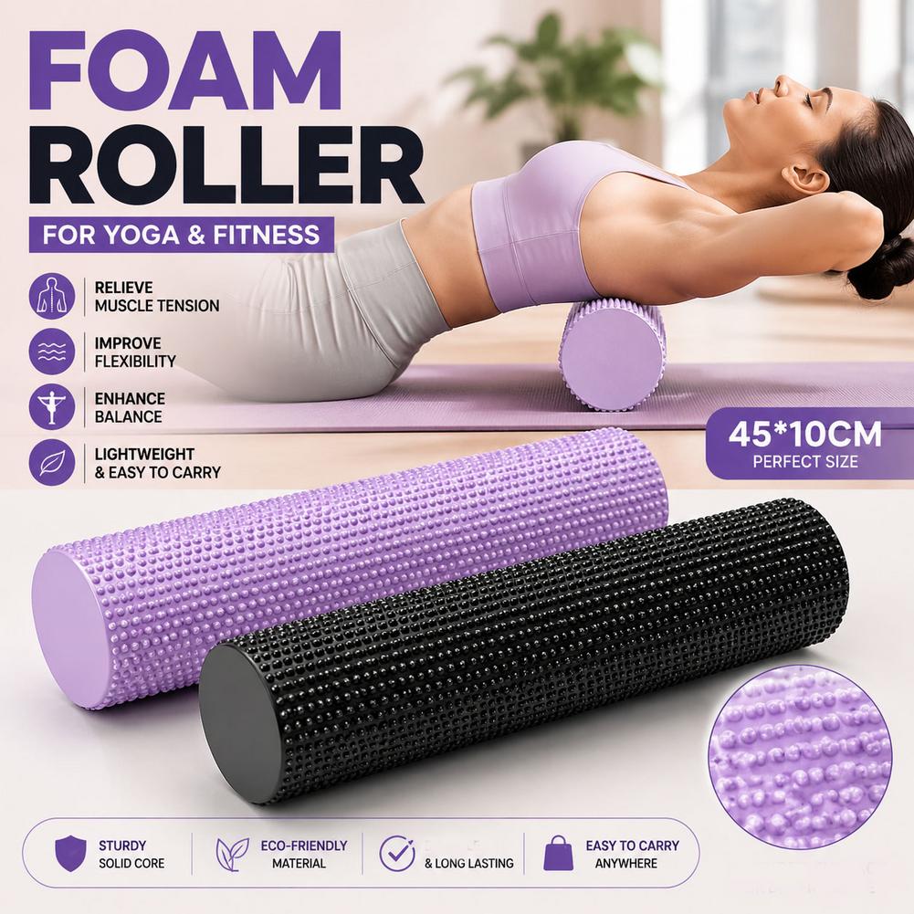 ลูกกลิ้งโฟมโยคะ EVA ความหนาแน่ - Yoga Fitness Massage บทวิจารณ์และราคา