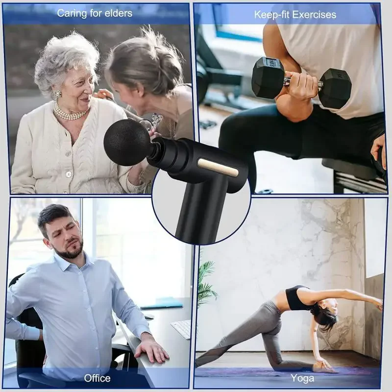 2024 แบบพกพา fascia ปืนกลับคอข - Vibration Massage Gun บทวิจารณ์และราคา