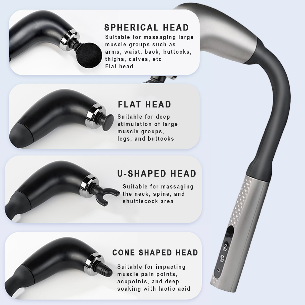แบบพกพา Fascial นวดปืนไฟฟ้า Pe - Vibration Massage Gun บทวิจารณ์และราคา