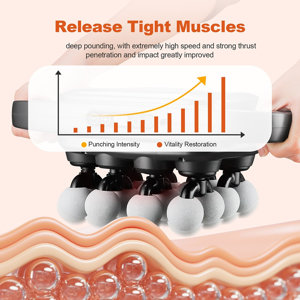 16 หัว Fascia ปืนการสั่นสะเทือ - Vibration Massage Gun บทวิจารณ์และราคา