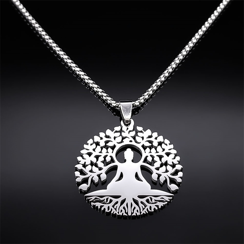 สร้อยคอจี้พระพุทธรูปสำหรับการน - Yoga Fitness Model บทวิจารณ์และราคา