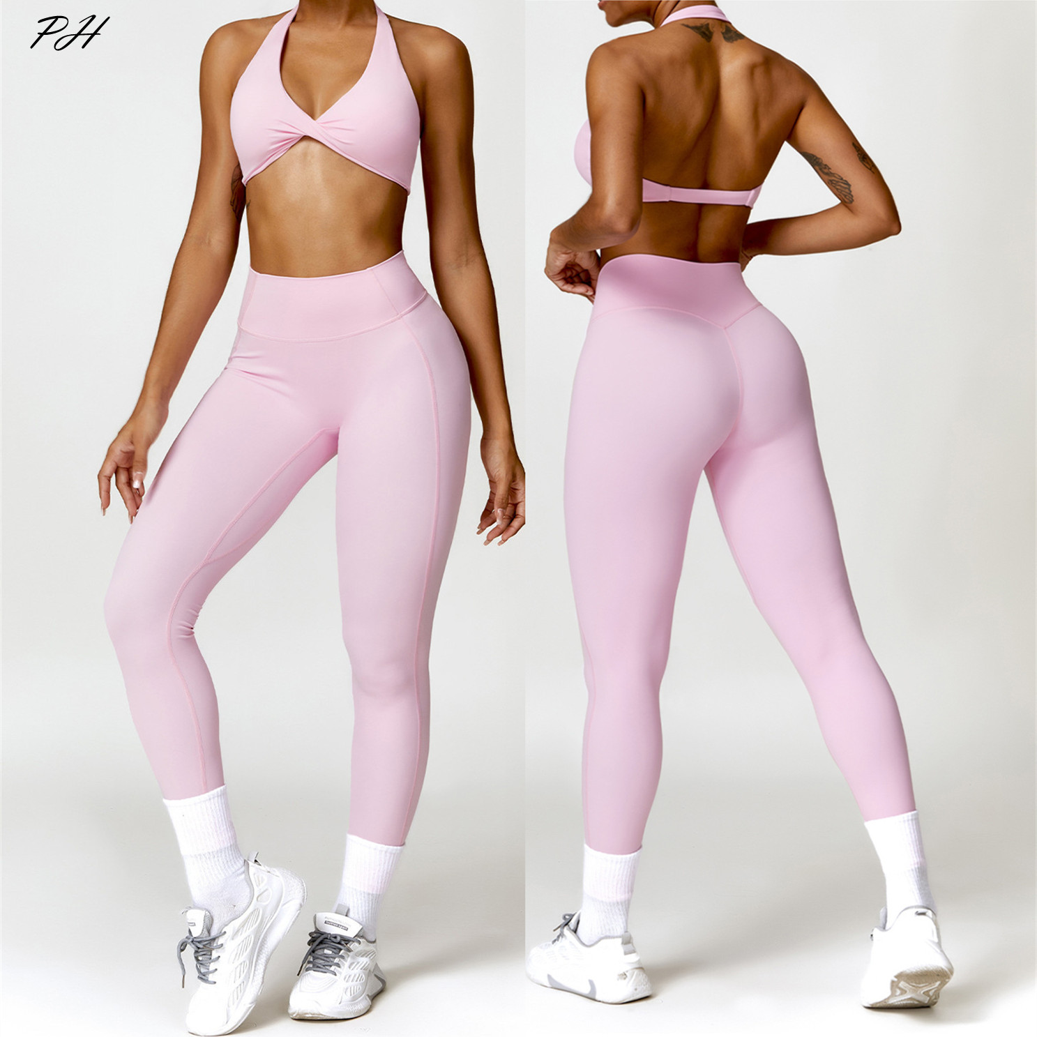 ชุดออกกำลังกาย2ชิ้นลายนู้ดสำหร - Yoga Fitness Kleidung บทวิจารณ์และราคา