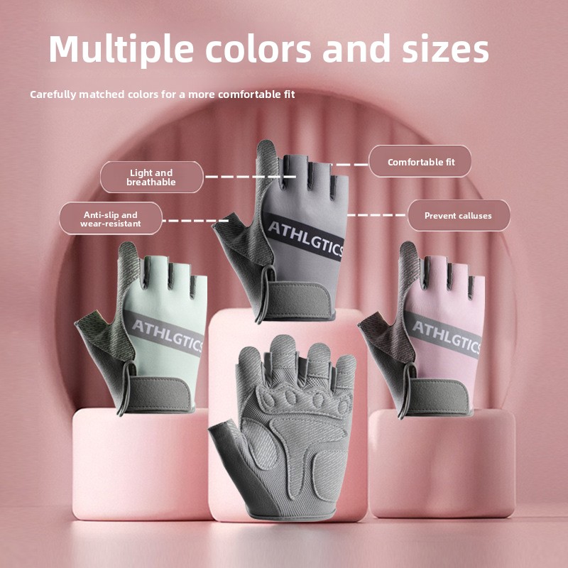 ถุงมือฟิตเนสแบบครึ่งนิ้วบางเฉี - Yoga Fitness Spinning บทวิจารณ์และราคา