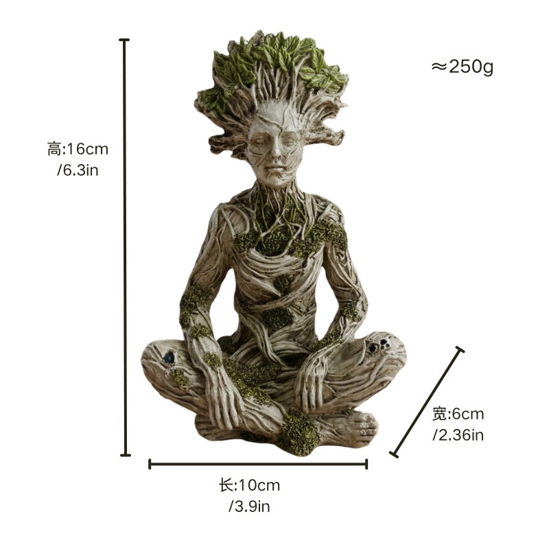 รูปปั้นเรซิ่นรูปปีศาจป่าสไตล์เ - Yoga Fitness Model บทวิจารณ์และราคา