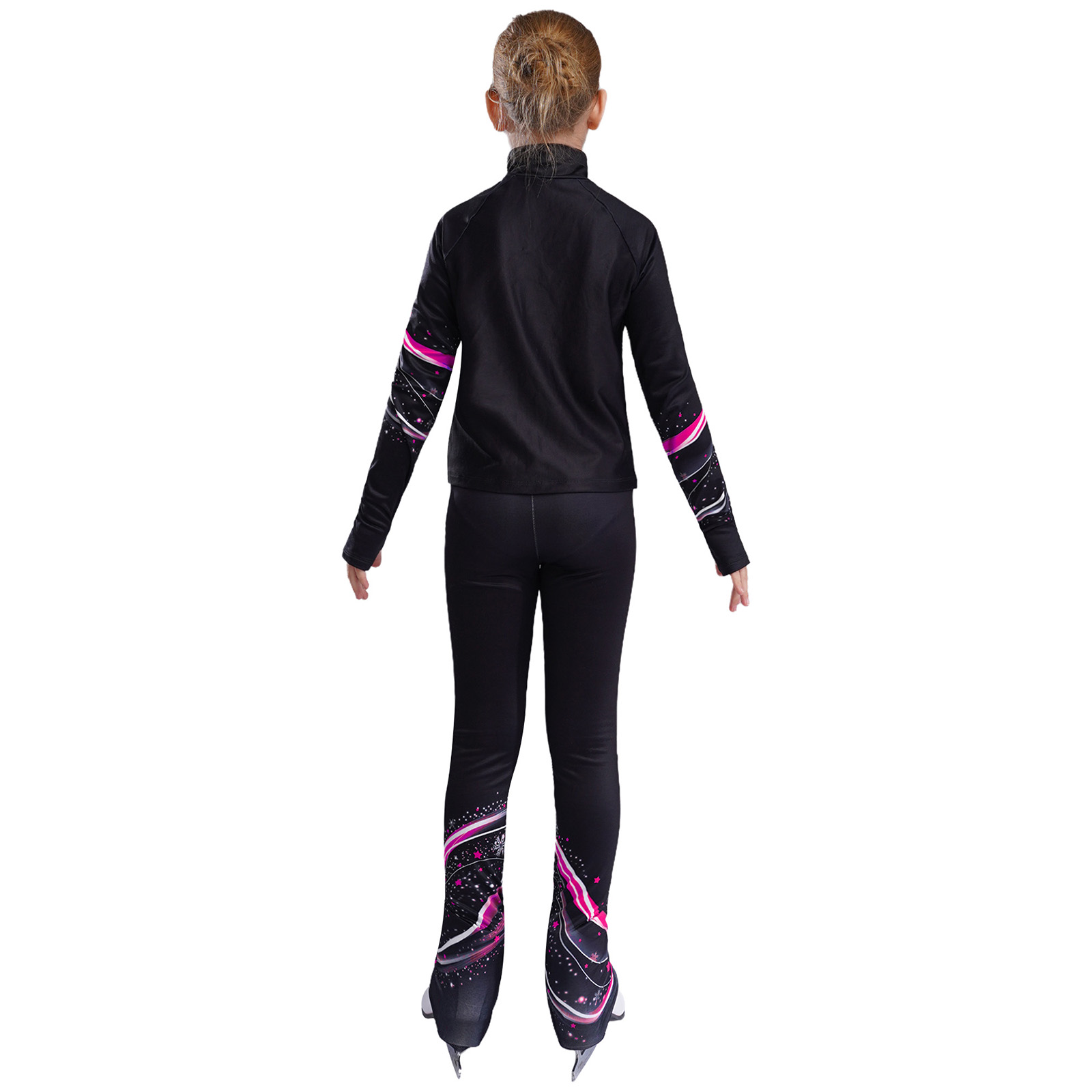 เด็กผู้หญิงขนแกะสเก็ตเสื้อแจ็ค - Yoga Fitness Model บทวิจารณ์และราคา