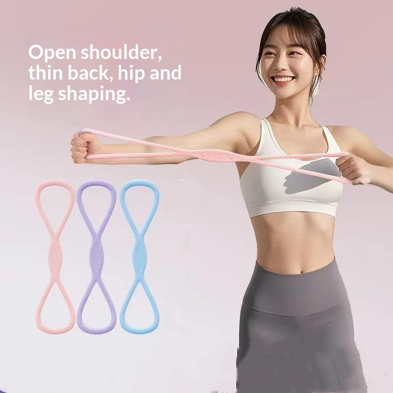 สายยางยืดรูปเลข 8 ซิลิโคนแบบให - Yoga Fitness Model บทวิจารณ์และราคา