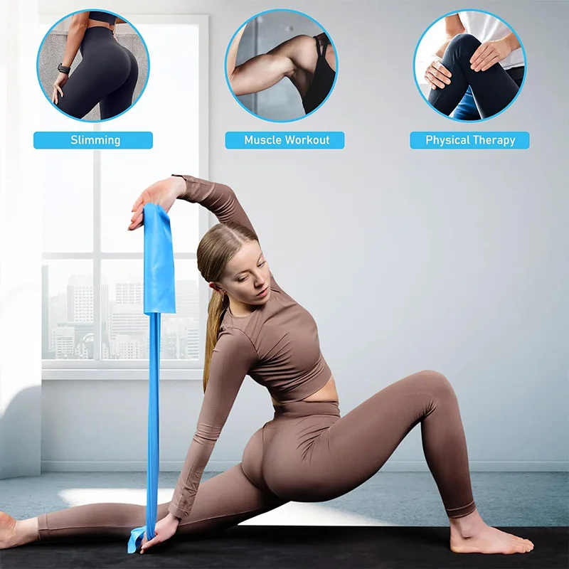 โยคะยืดหยุ่นวงออกกําลังกายโยคะ - Yoga Fitness Resistance Band บทวิจารณ์และราคา